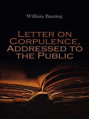 cover image of Letter on Corpulence, Addressed to the Public
